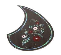 HANABASS Professional Guitar Pickguard Decal Waterdrop Shape Floral Design Protective Plate for 39-41 Inch Acoustic Guitar Random Color