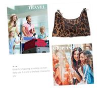HANABASS PU Leopard Print Shoulder Bag for Women Stylish Armpit Handbag Crossbody Purse Soft PU Material Fashionable Gift for Girlfriend Wife Daughter Versatile Everyday Use