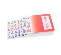 HANABASS PVC Bridge Game Bidding Cards Clear Easy to Read Fonts Replacement Bid Cards for Indoor Board Game Party Supply Reliable PVC Material for Home Play