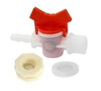 HANABASS Rabbit Feeder Valve Kit Automatic Water Dispenser Spigot with Barb Ball Valve for Rabbits Rain Barrels and Hoses Durable Crack Resistant Plastic Connector Fit for Efficient Water