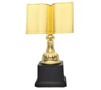 HANABASS Reading Trophy Award Plastic Prize for Desktop Reading Activity Champion Book Form Trophy Encouraging Children Study Space