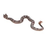 HANABASS Realistic Flexible Tpr Silicone Snake for Garden Pranks Lightweight Portable Fake Snake Prop to Scare Squirrels and Birds and Halloween Decoration and Party Favor