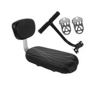 HANABASS Rear Bike Seat with Backrest and Armrest Comfortable Cushion for Outdoor Family Rides Easy No Tool Installation Safe Cycling Accessory