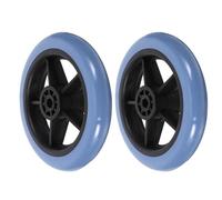 HANABASS Replacement Wheelchair Front Wheels 2Pcs 5 Inch Sturdy PVC Metal Wheels Suitable for Mobility Aids and Wheelchairs