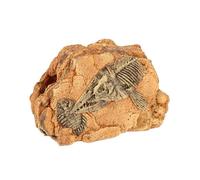 HANABASS Reptile Hiding Cave and Basking Platform for Turtles Lizards and Snakes Durable Resin Shelter with Unique Design for Terrarium Decor and Safe Resting Space