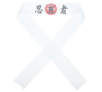 HANABASS Reusable Japanese Headband White Polyester Material for Kitchen Use Unique Style, Not Easy to Wear Or Deform, Suitable for People of Different Figures