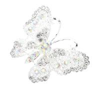 HANABASS Rhinestone Butterfly Brooch Pin Alloy Crystal Scarf Pin Wedding Bouquet Dress Accessory for Women Party Celebration and