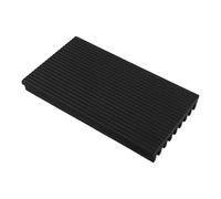 HANABASS Robot Threshold Ramp for Sweeping Robot and Sliding Door Track Rubber Leveling Mat with Non-slip Surface 17.3cm from Getting Stuck at Home Doorways