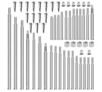 HANABASS Rods Repair Screws Easy and Wind for Threaded Instruments Extend Parts Kit Silver Metal to Replace the Life of Your Replacement Bassoon