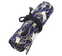 HANABASS Roll up Pens Pens Pouch Large Capacity Cotton Easy to Carry Chinese Style for Pouch and Suitcase Storage