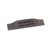 HANABASS Rosewood Acoustic Guitar Bridge Replacement Pre-drilled Bone Slotted Saddle for 6-string Type Guitar, Precisely Shaped for DIY and Performance Use, Coffee Colour Vintage Look