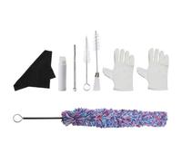 HANABASS Saxophone Cleaning Kit 8pcs Set with Saxophone Brush and Sax Cleaning Cloth for Wind Instrument Maintenance and Care Suitable for Alto Tenor