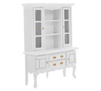 HANABASS Scale Wooden Mini Bookshelf Cabinet for DIY Crafts Sturdy Tiny Storage Shelf for Doll Accessories Enhances Spatial Design Skills in Mini Furniture Decor