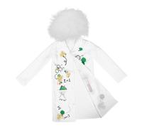 HANABASS Scientist Lab Coat Costume White Doctor Dress Up Outfit with Realistic Buttons and Pockets for Role Play Educational Party Wear