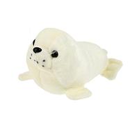 HANABASS Seal Plush Doll Fat Seal Stuffed Animal Soft Plush Pillow 26cm White Cute Marine Life Toy for Boys and Girls Washable Plushie Cartoon Desktop Decor