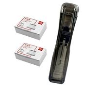 HANABASS Seamless Stapler Paper Refill Clip Set 5.2 X 1.8 X 3.1 Inch Smooth Edges Binding Documents for Presentations and School Use by Staff and Students