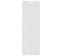 HANABASS Sewing Ruler Quilting Tool DIY Sewing Template White Pp Material Easy to Use Create Free-Motion Quilts for Machine Quilting