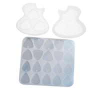 HANABASS Silicone Guitar Pick Mold Kit for DIY Resin Casting, Easy to Clean and High Tear-resistant Strength, Practical Guitar Picks Storage Box Mold for Crafting and Playing