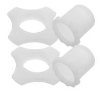 HANABASS Silicone Microphone Set with Glow in The Dark Anti-fall Sleeves 2 Sets Comfortable User and Easy Installation for Stages and Ktv Use