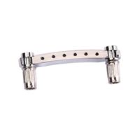 HANABASS Silver Guitar Bridge Saddle Tailpiece for Style Electric Guitar with Die-cast Bridge Unit, Metal Construction and Easy to Mount Design, for DIY Fun and Playing Wonderful Music