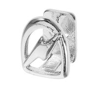 HANABASS Silver Hollow Single Tooth Crown for Men Stylish Faux Tooth Grill with Comfortable Design Hip Hop Jewelry for Halloween Party and Unique Looks