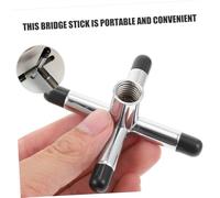 HANABASS Silver Snooker Pool Bridge Head with Durable Design Portable Billiard Cue Rack for American and Snooker Tables Easy to Install Accessory for Home and Commercial Use