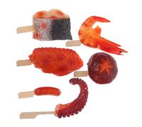 HANABASS Simulated Barbecue Food Chicken Legs Skewers Lifelike Artificial Kitchen Toys for Pretend Play Camping Party Decoration Photography Props