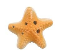HANABASS Six-hole Ceramic Ocarina in C Key with Design Beginner-friendly Wind Instrument for Students Smooth Rich Tone Musical Flute for Beach Festivals and Early Learning