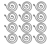 HANABASS Small Air Plant Holder 18-Pack Spiral Wire Hanging Airplants Display Indoor Geometric Wall Planter Space-Saving Indoor Plant Stand with Base for Tillandsia