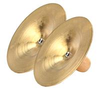 HANABASS Small Metal Finger Cymbals for Percussion Instrument Sound Smooth Edges Safe Music Plaything for Dance and Interaction