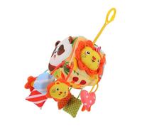 HANABASS Soothing Stroller with Hanging Rattles Soft Colors and Cute Shapes Travel Crib Mobile for Newborn Boys Easy Installation Car Seat Accessory to Calm and Entertain