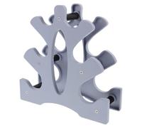 HANABASS Space-saving Dumbbell Rack Stand with Multitiered Shelves and Abs Material, Stable Vertical Weight Storage Organizer for Home Gym Equipment in Blue
