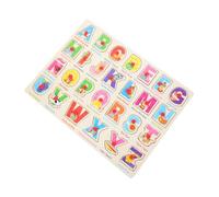 HANABASS Spanish Puzzle Board for Toddlers Montessori Busy Board Game Shape Match Letter Learning Toy