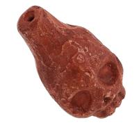 HANABASS Spooky Skull Death Whistle for Halloween Parties Unique Sound Effects for Jokes and Pranks Musical Instrument Light Brown Color
