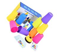 HANABASS Stacking Cups Game Interactive Early Learning for Cups Fun Educational Activity to Enhance Imagination Social Skills for Boys