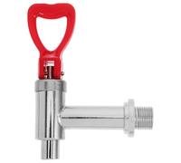 HANABASS Stainless Steel Beverage Dispenser Spigot Red 1/2 Inch Universal Fit Replacement Tap with Lever Handle Easy Installation for Commercial Water Boilers and Hospital Water Buckets