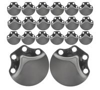HANABASS Stainless Steel Medieval Armor Scales for DIY Fish Scale Making Material 50pcs Safe Crafting Experience , Black Color , Suitable for Theater Lighting and Historical Reenactment