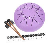 HANABASS Steel Tongue Drum Ethereal Handpan with Flower Pattern Portable Percussion Instrument for Beginners and Adults Durable Tongue Drum for Meditation Music Practice and Relaxation