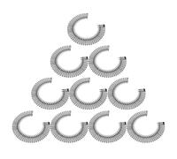 HANABASS Stretch Hair Comb Headbands Keeps Hair in Place 10pcs Black Full Circular Plastic Circle Comb Made of Abs, Fits Different Head Circumferences for Women for Taking a Shower