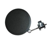 HANABASS Studio Microphone Mic Filter Shield Double Layer Iron Net Windscreen Cover Black Small Protects Against Plosives Saliva for Recording Performance
