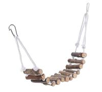 HANABASS Suspending Wooden Reptile Ladder Wide for Terrarium Lizards and Chameleons Interactive Bridge for Climbing Stress Relief and Exercise Accessory for Snakes Turtles and Pets