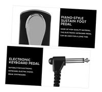 HANABASS Sustain Pedal for Electronic Keyboard Digital Pianos Foot Damper Quality Skid-resistant Classic Design Instrument Supplies