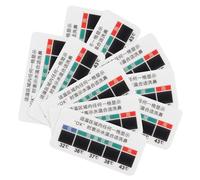 HANABASS Temperature Test Strips for Saline Solution Nasal Rinsing Bottle Temperature Strips 10 Pcs Instantly Liquid Crystal Thermometer for Nose Rinse Safety Monitoring