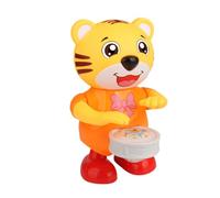 HANABASS Tiger Dancing Musical Educational Singing Robot with Flexible Joints for Fun Interactive for Creativity Imagination Development Safe Random Color