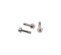 HANABASS Trumpet Repair Parts 3pcs Waterkey Spit Valve Screws Silver Metal Small Size Replacement for Trumpet and Tuba Brass Instruments Easy to Replace Exquisite Craftsmanship