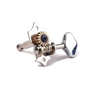 HANABASS Tuning Pegs Machine Heads 2r2l for Ukulele String Guitar Bass in Chrome Made of Material for Easy Replacement and Use during Music Practice