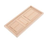 HANABASS Unfinished Wooden Dollhouse Door Model Openable Miniature Fairy Door Ornament for DIY Craft Versatile Plain Color Design for Dollhouse and Fairy Garden Decor