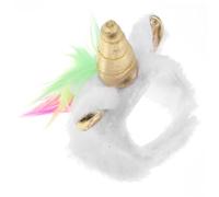 HANABASS Unicorn Plush Pet Hat for Small Reptiles Festival Party Costume Warm Soft Animal Headwear for Lizards and Snakes Random Color