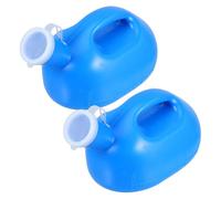 HANABASS Urinal Mouth 2pcs Portable Male Bottle Spillproof 3000ml 101oz Plastic with Wide and Ergonomic Guide Nozzle for Use Nighttime Temporary Stays