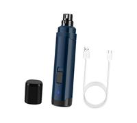 HANABASS USB Electric Pet Nail Grinder Quiet Motor Abs Material Powerful Nail Trimmer for Dogs Cats Portable Paw Grooming Tool Navy Blue